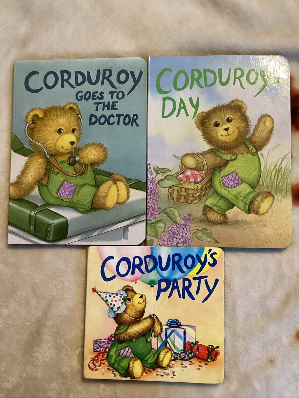 Corduroy Board Book Lot of 3 Vintage
